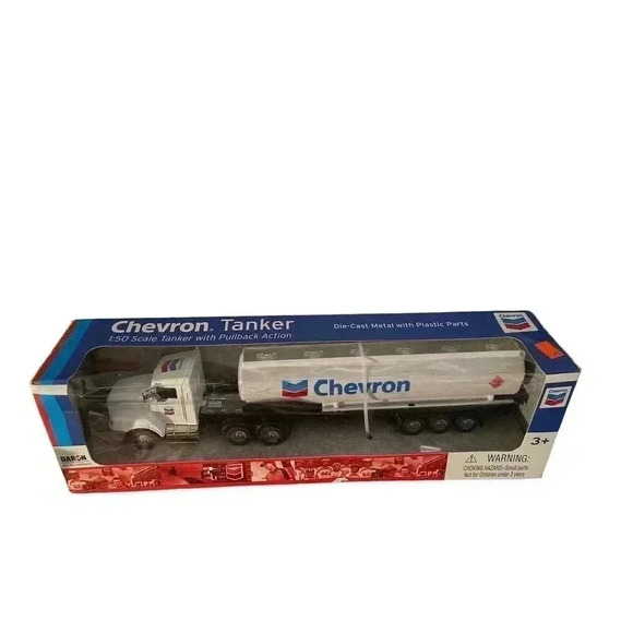 Daron Chevron Tanker Truck 1/50 Scale Die-Cast with Pullback Action - Picture 2 of 5